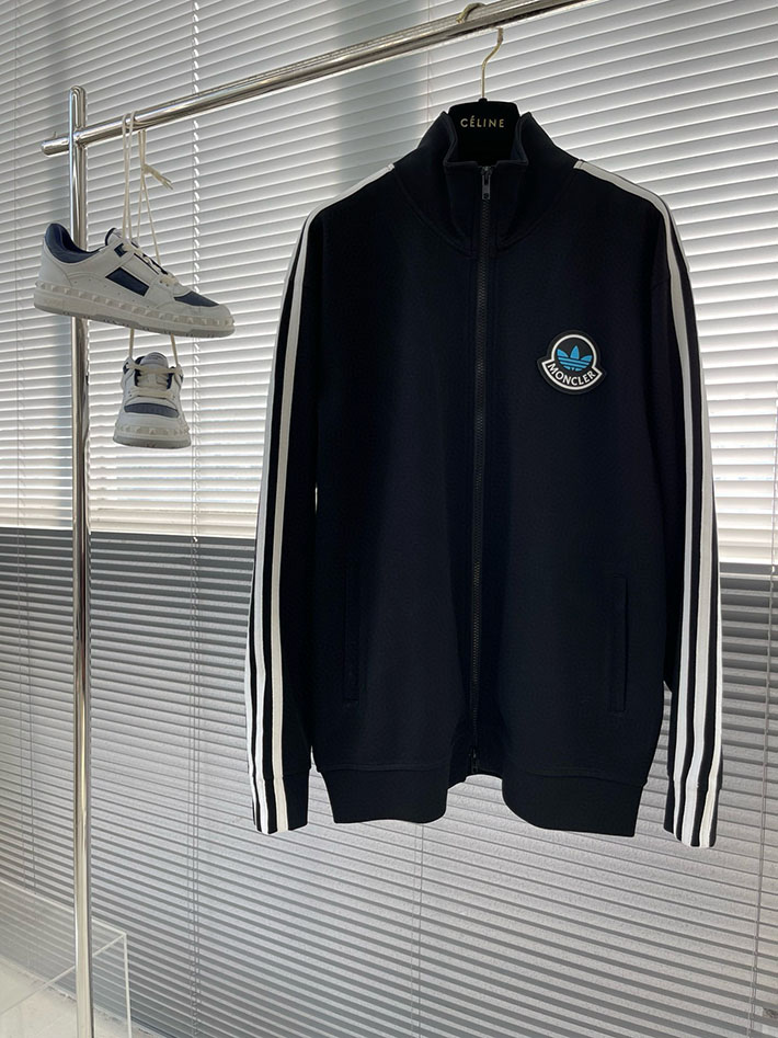 最高級モンクレールスーパーコピー MONCLER ロゴ パーカー パンツ 上下セット ブラック 2525302 MONCLER セットアップ - 画像 (9)