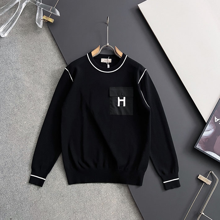 最高級エルメススーパーコピー服 HERMES empreintes sellier cuir トレーナー ホワイト 2525325 エルメス トレーナー メンズ - 画像 (7)