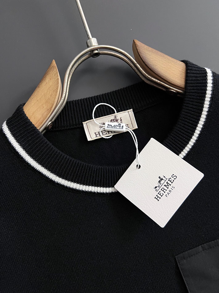 最高級エルメススーパーコピー服 HERMES empreintes sellier cuir トレーナー ホワイト 2525325 エルメス トレーナー メンズ - 画像 (4)