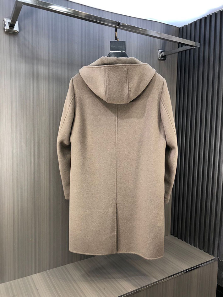 最高級プラダスーパーコピー PRADA チェスターコート ロングコート トレンチコート フード付き グレー 2525326 プラダ コート アウトレット - 画像 (9)