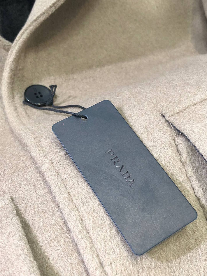 最高級プラダスーパーコピー PRADA チェスターコート ロングコート トレンチコート フード付き グレー 2525326 プラダ コート アウトレット - 画像 (4)