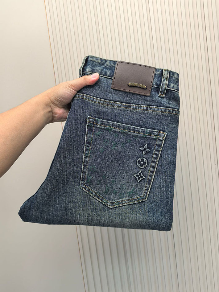 最高級ルイヴィトンスーパーコピー服 Vuitton スリムストレッチデニムパンツ 2525343 ルイ ヴィトン デニム パンツ メンズ - 画像 (2)