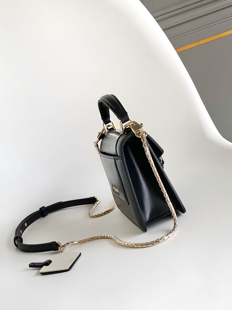 最高級ブルガリスーパーコピー BVLGARI SERPENTI FOREVER MINI TOP HANDLE ショルダーバッグ ブラック 2526368 ブルガリ バッグ アウトレット - 画像 (8)