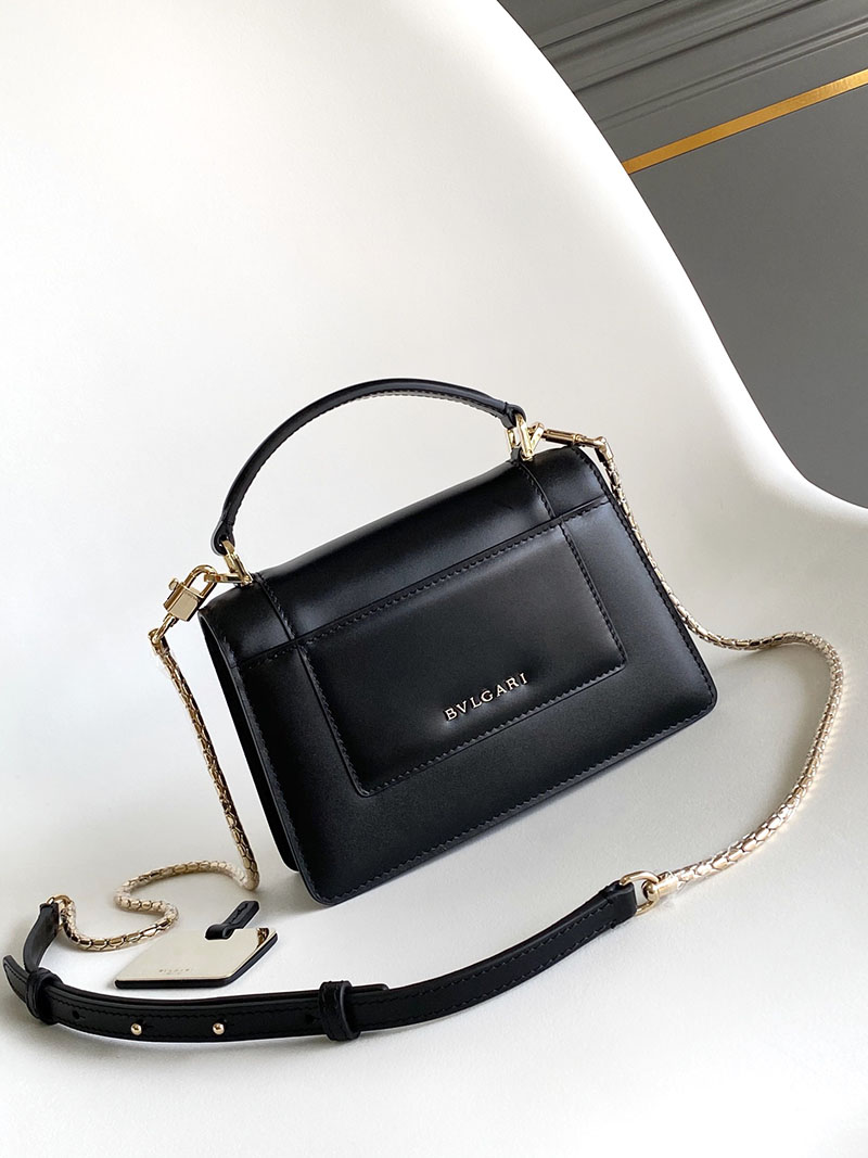 最高級ブルガリスーパーコピー BVLGARI SERPENTI FOREVER MINI TOP HANDLE ショルダーバッグ ブラック 2526368 ブルガリ バッグ アウトレット - 画像 (7)