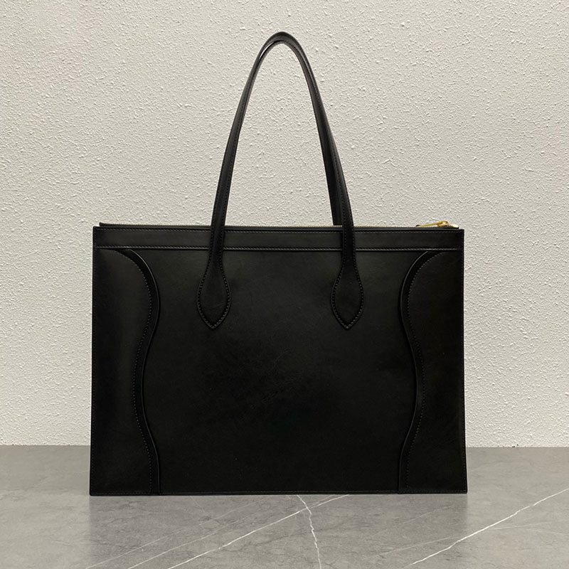 最高級セリーヌスーパーコピー CELINE カバ ニューラゲージ グロッシーカーフスキン ブラック 123963GW4.38NO セリーヌ トートバッグ 大きめ - 画像 (8)
