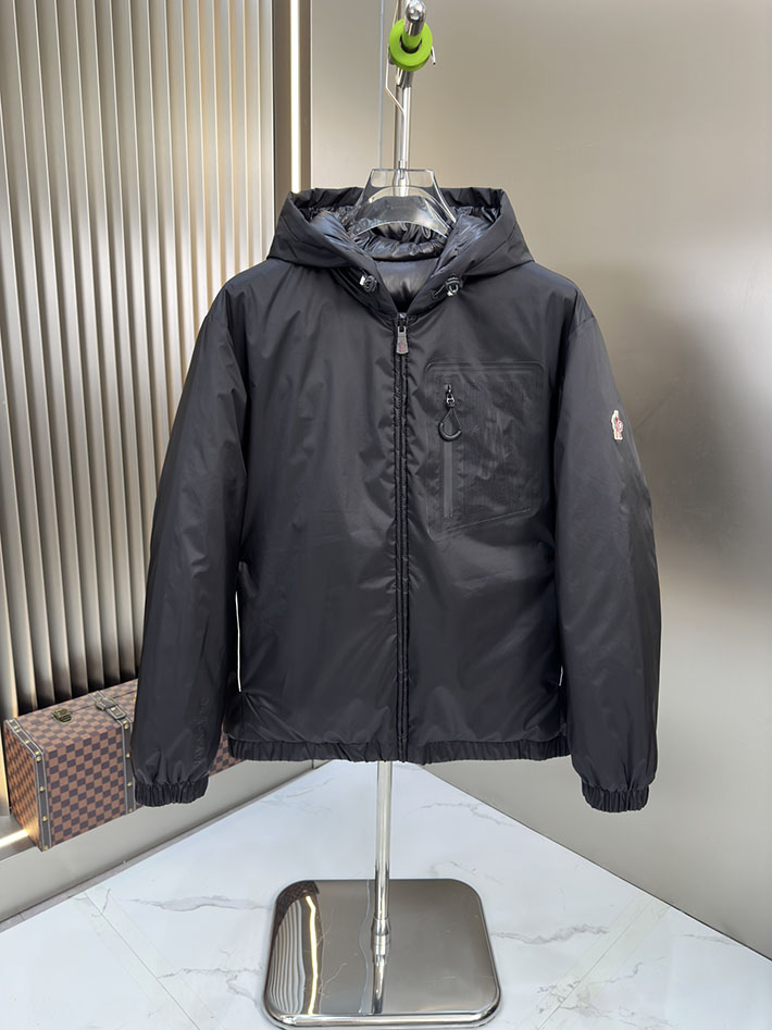 最高級モンクレールスーパーコピー Moncler ベルガン リバーシブル ショートダウンジャケット ブラック 2525382 今年 流行りのダウンジャケット - 画像 (7)