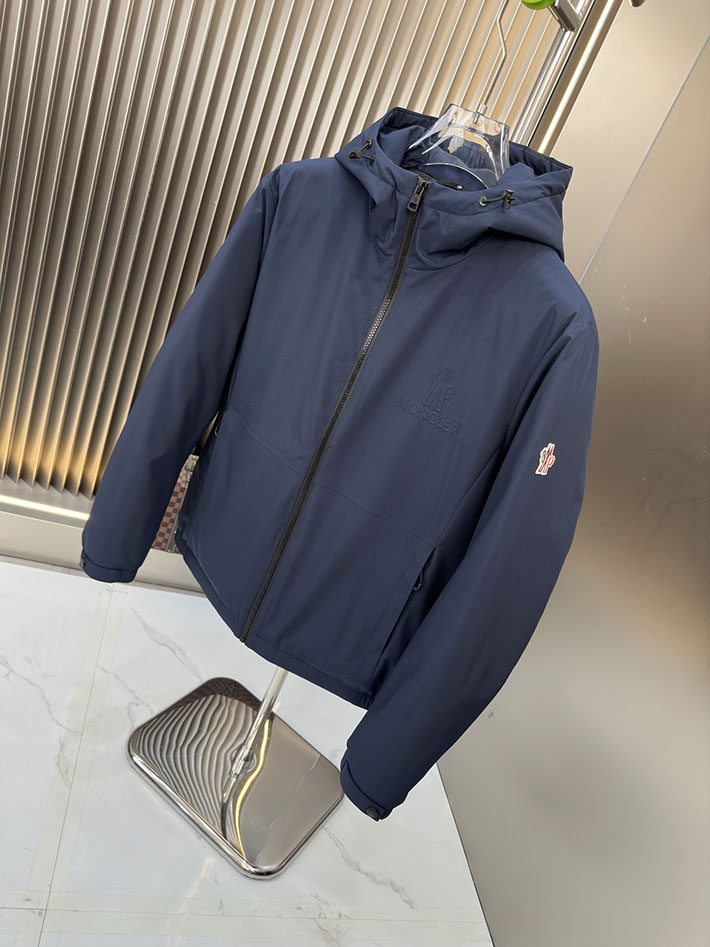 最高級モンクレールスーパーコピー Moncler フード ウインドブレーカー ジャケット ブルー 2525392 時代遅れ コート 2025 メンズ - 画像 (9)