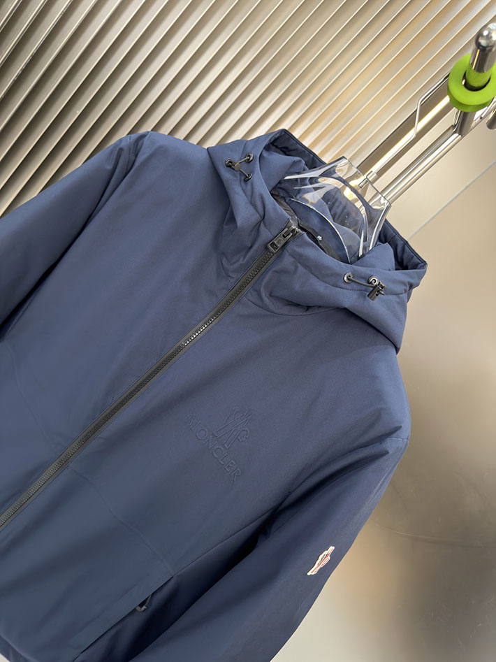 最高級モンクレールスーパーコピー Moncler フード ウインドブレーカー ジャケット ブルー 2525392 時代遅れ コート 2025 メンズ - 画像 (6)