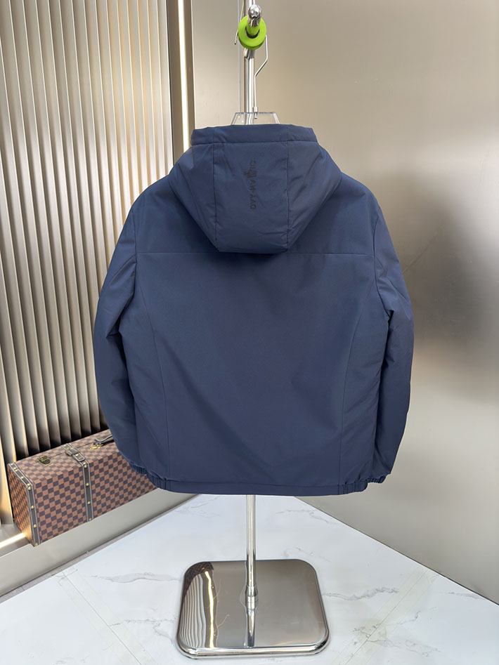 最高級モンクレールスーパーコピー Moncler フード ウインドブレーカー ジャケット ブルー 2525392 時代遅れ コート 2025 メンズ - 画像 (3)