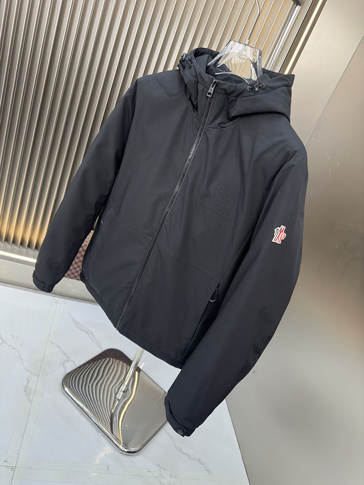 最高級モンクレールスーパーコピー Moncler フード ウインドブレーカー ジャケット ブラック 2525393 時代遅れ コート 2025 メンズ - 画像 (9)