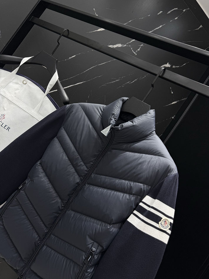 最高級モンクレールスーパーコピー Moncler ニットダウンジャケット CARDIGAN ブラック 2525410 モンクレール アウトレット 激安 - 画像 (8)
