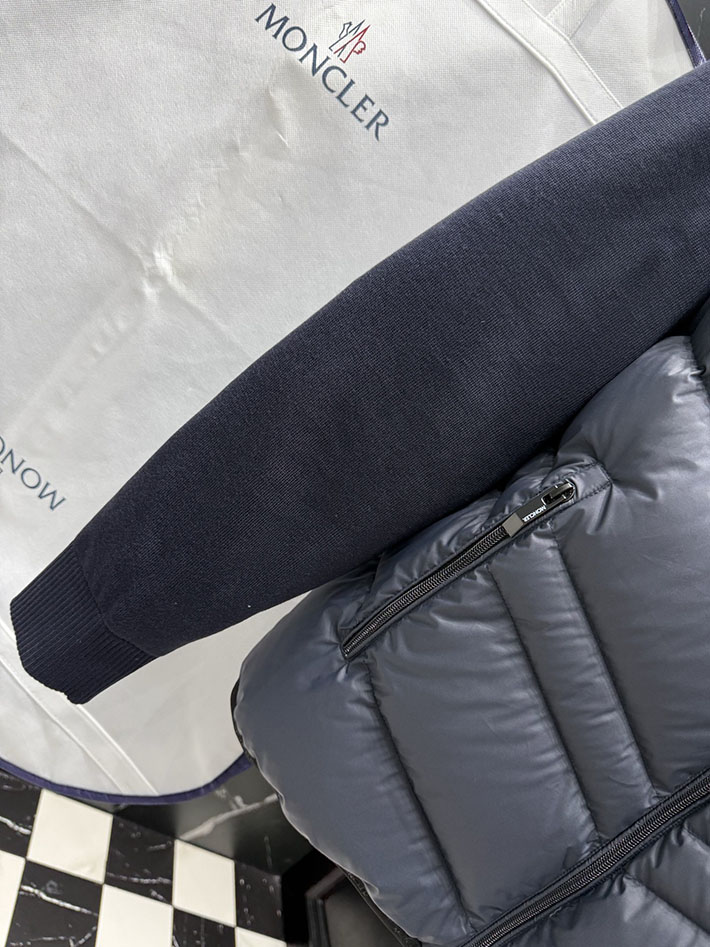最高級モンクレールスーパーコピー Moncler ニットダウンジャケット CARDIGAN ブラック 2525410 モンクレール アウトレット 激安 - 画像 (7)