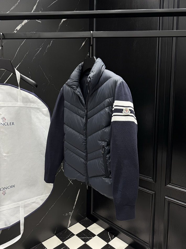 最高級モンクレールスーパーコピー Moncler ニットダウンジャケット CARDIGAN ブラック 2525410 モンクレール アウトレット 激安 - 画像 (3)