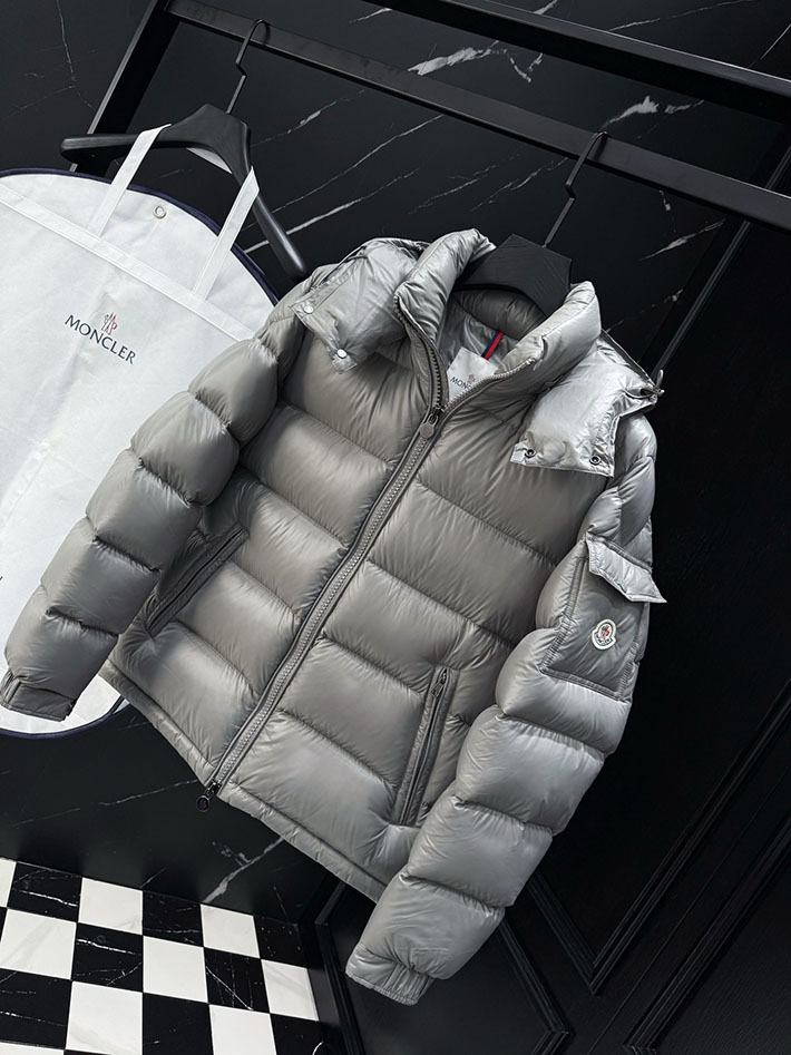 最高級モンクレールスーパーコピー Moncler Couyere ショートダウンジャケット グレー 2525412 バーバリー アウトレット 通販 - 画像 (5)