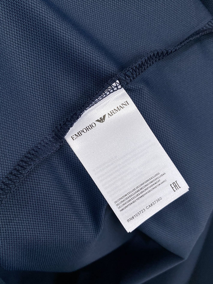 最高級アルマーニスーパーコピー ARMANI リネンブレンド ワンポイント オープンカラー ブルー 2525527 アルマーニ ワイシャツ ビジネス - 画像 (3)