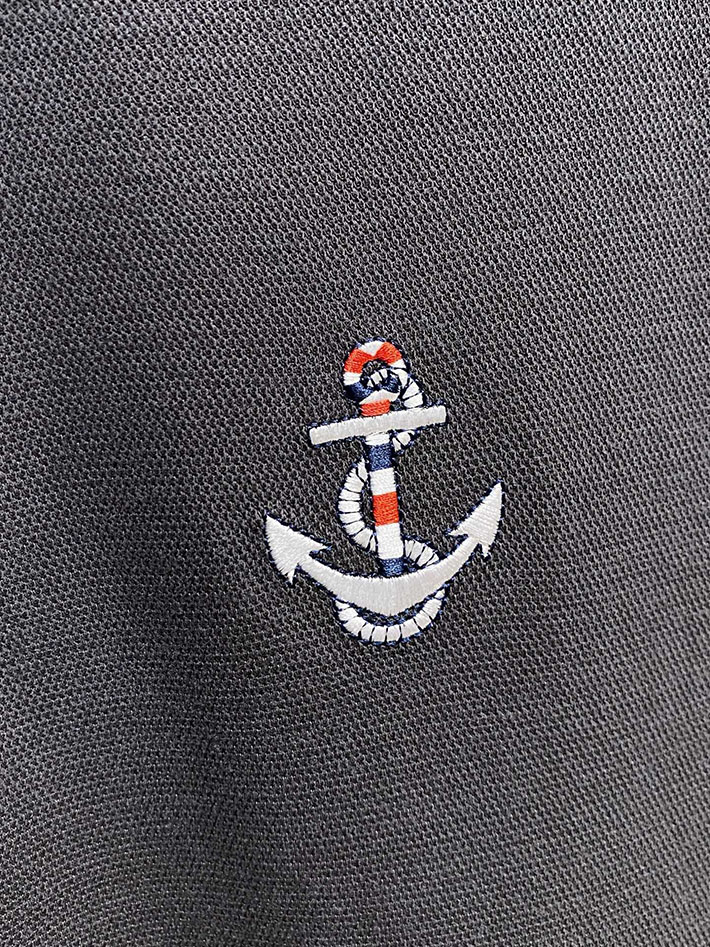 最高級トムブラウンスーパーコピー Thom Browne ストライプ ロングスリーブ ポロシャツ グレー 2525528 トム・ブラウン ポロシャツ 長袖 - 画像 (7)