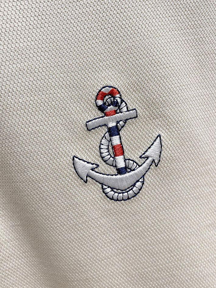 最高級トムブラウンスーパーコピー Thom Browne ストライプ ロングスリーブ ポロシャツ ホワイト 2525529 トム・ブラウン ポロシャツ 長袖 - 画像 (7)