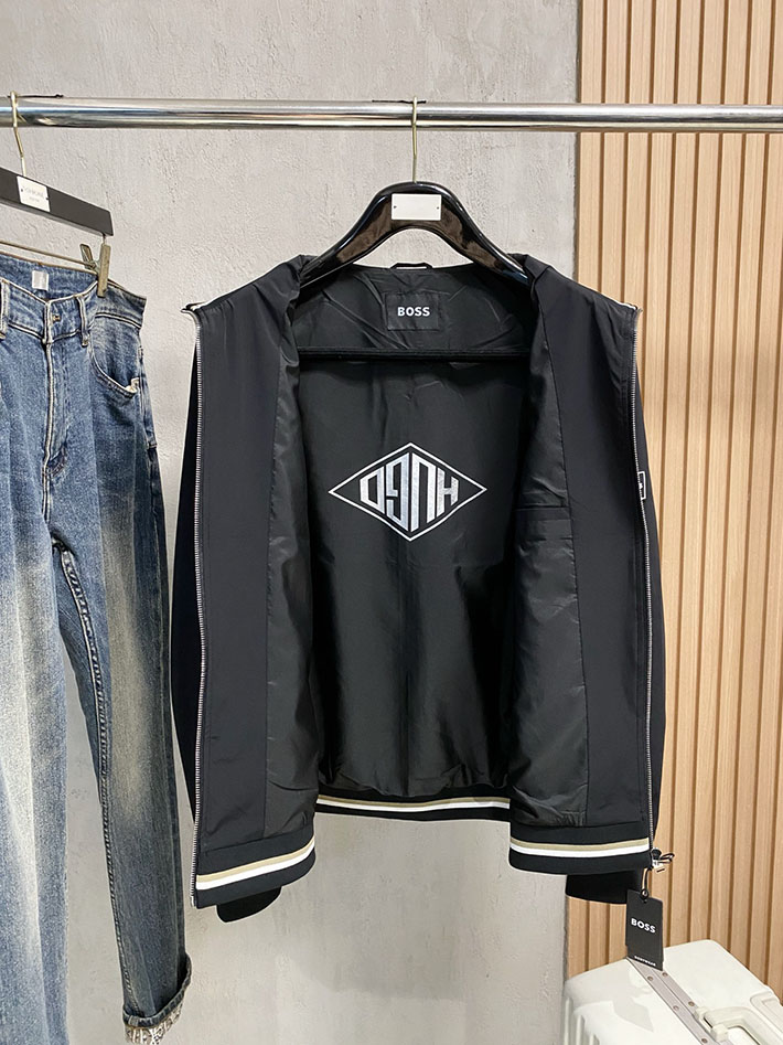 HUGO BOSS ヒューゴボス 服 パーカー Authentic Jacket H オーセンティック ジャケット ブラック 2525552 bossジャケット - 画像 (6)