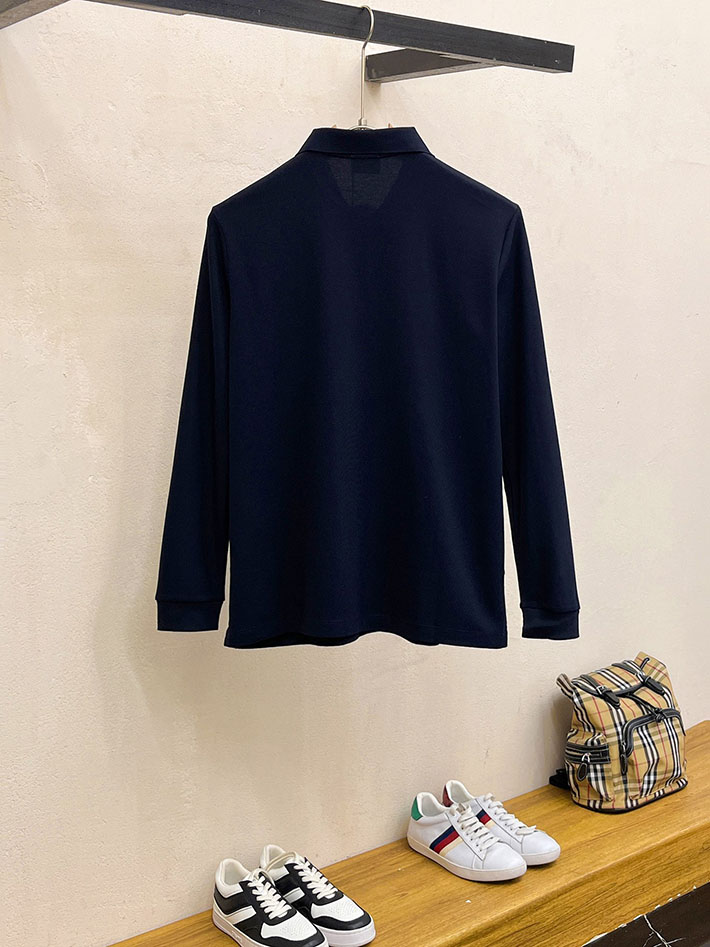 最高級バーバリースーパーコピー BURBERRY LONDON 長袖 ポロシャツ メンズ ネイビー 2525557 バーバリー 長袖 ポロシャツ - 画像 (3)