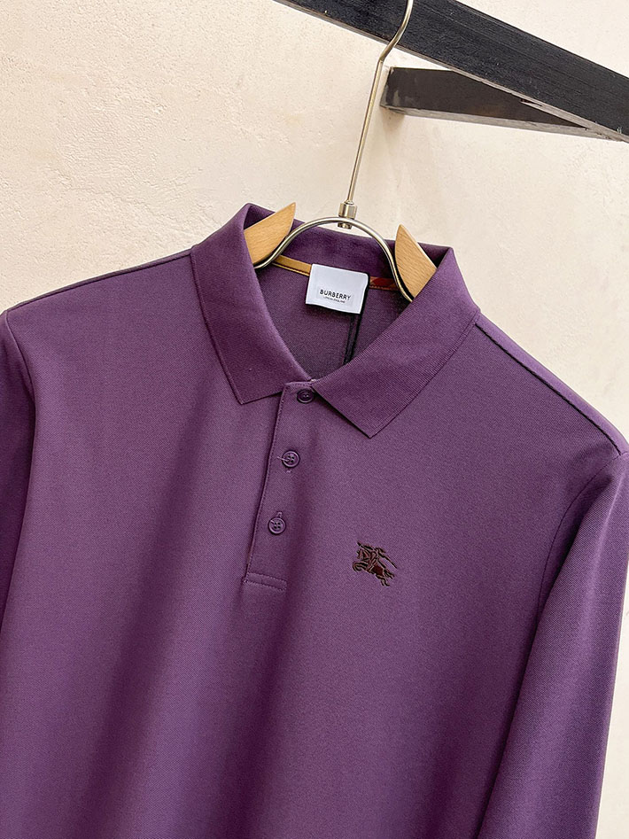 最高級バーバリースーパーコピー BURBERRY LONDON 長袖 ポロシャツ メンズ パープル 2525558 バーバリー 長袖 ポロシャツ - 画像 (9)