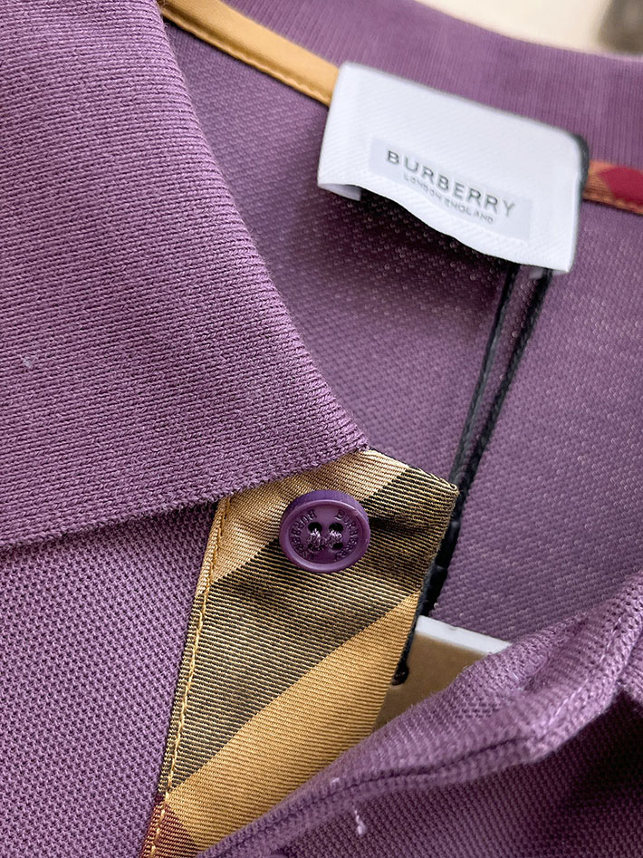 最高級バーバリースーパーコピー BURBERRY LONDON 長袖 ポロシャツ メンズ パープル 2525558 バーバリー 長袖 ポロシャツ - 画像 (7)