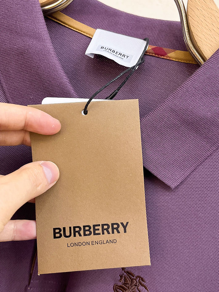 最高級バーバリースーパーコピー BURBERRY LONDON 長袖 ポロシャツ メンズ パープル 2525558 バーバリー 長袖 ポロシャツ - 画像 (6)
