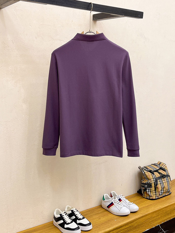 最高級バーバリースーパーコピー BURBERRY LONDON 長袖 ポロシャツ メンズ パープル 2525558 バーバリー 長袖 ポロシャツ - 画像 (3)