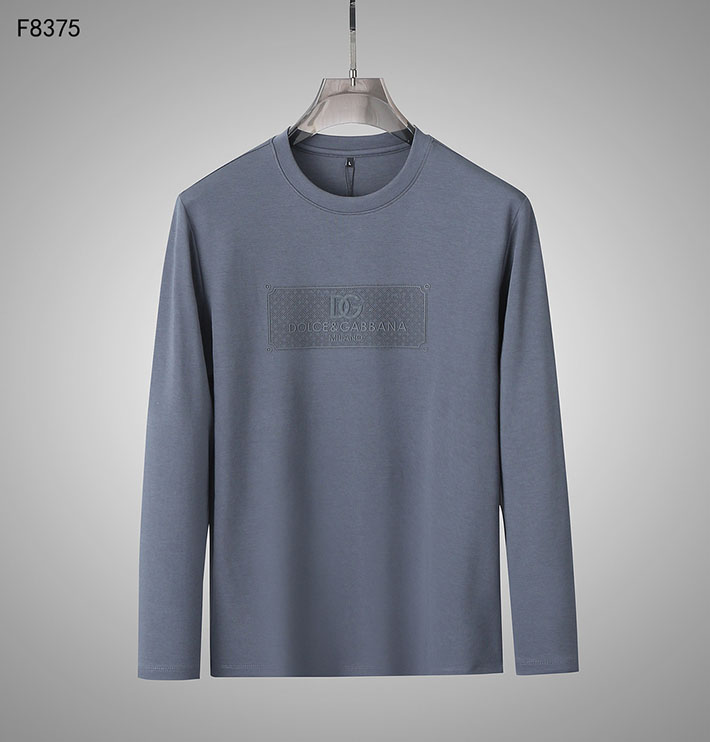最高級D&Gスーパーコピー ドルチェ&ガッバーナ Tシャツ カットソー ロンT クルーネック 長袖 ブルー 2525569 ドルガバ Tシャツ アウトレット - 画像 (2)