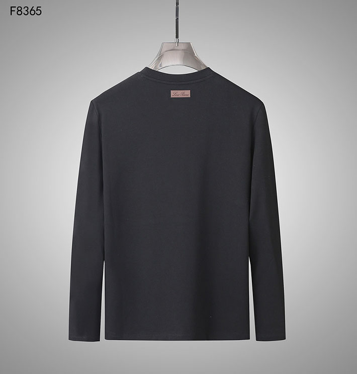 最高級ロロ・ピアーナスーパーコピー Loro Piana Tシャツ 長袖 メンズ おしゃれ ブラック 2525571 ロロピアーナ T シャツ メンズ - 画像 (8)