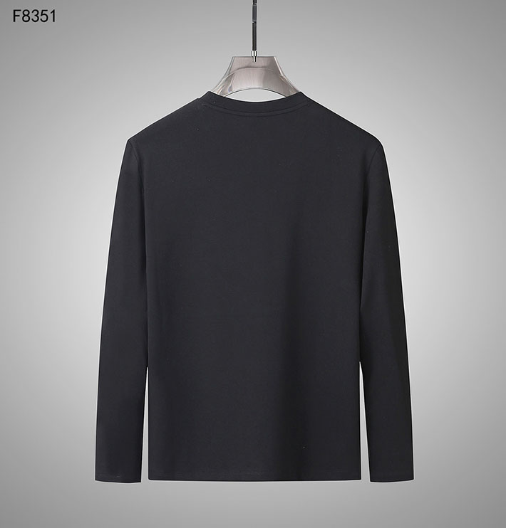 最高級ロロ・ピアーナスーパーコピー Loro Piana Tシャツ 長袖 メンズ おしゃれ ブラック 2525574 ロロピアーナ アウトレット - 画像 (7)