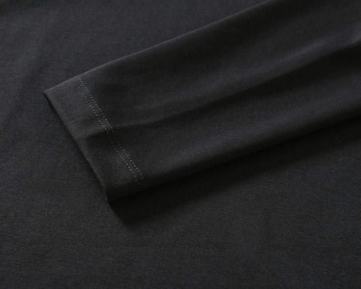 最高級ロロ・ピアーナスーパーコピー Loro Piana Tシャツ 長袖 メンズ おしゃれ ブラック 2525574 ロロピアーナ アウトレット - 画像 (5)