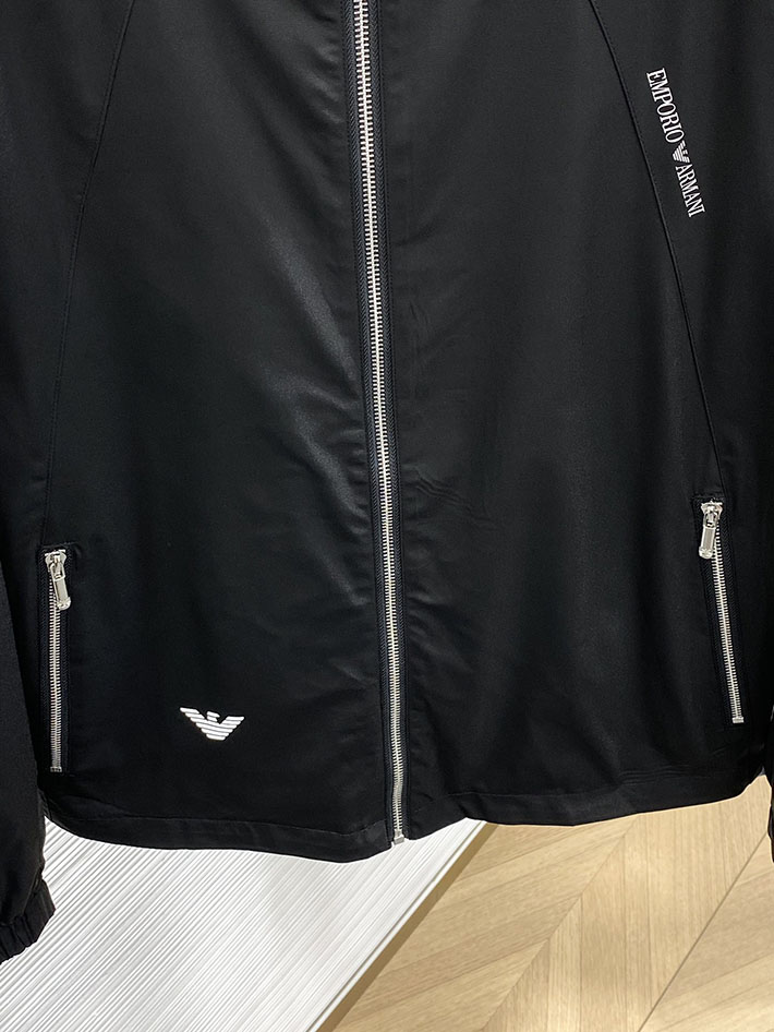 最高級アルマーニスーパーコピー ARMANI ロゴプリントリバーシブルジャケット ブラック 2525662 アルマーニ ジャケット メンズ - 画像 (5)