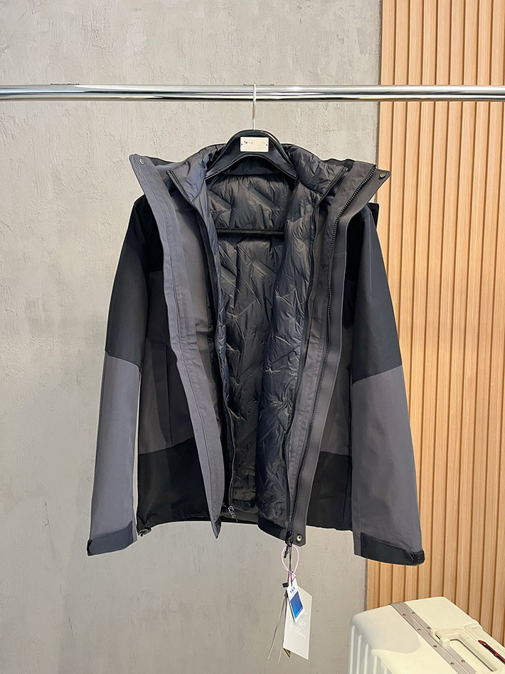 アークテリクス マウンテンパーカー ARC’TERYX アトム フーディ ナイロンジャケット ブラック/グレー 2525687 アークテリクス 女子 コーデ - 画像 (5)