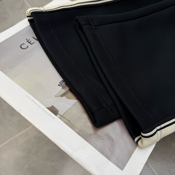 最高級ロエベスーパーコピー LOEWE ストライプ ステッチ チノパンツ スウェット ズボン おしゃれ 2525705 ロエベ パンツ - 画像 (4)
