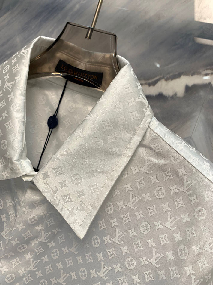 ルイヴィトン LV ミニ モノグラム シルクイブニングシャツ 1AGNAD Louis Vuitton ルイヴィトン ワイシャツ - 画像 (4)