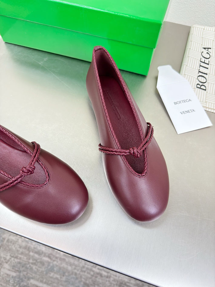 最高級ボッテガスーパーコピー Bottega Veneta ローサ メリージェーン バレリーナ 2627006 バレーシューズ レディース おしゃれ - 画像 (8)
