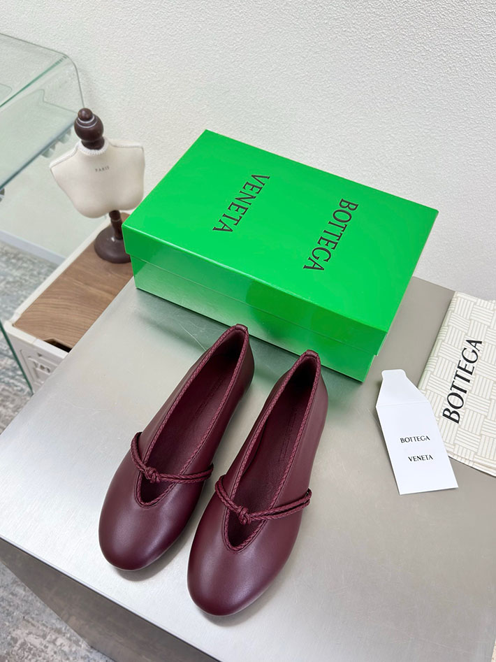 最高級ボッテガスーパーコピー Bottega Veneta ローサ メリージェーン バレリーナ 2627006 バレーシューズ レディース おしゃれ - 画像 (3)