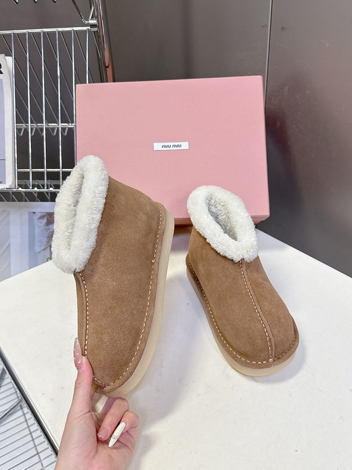 Miumiu ムートン シューズ