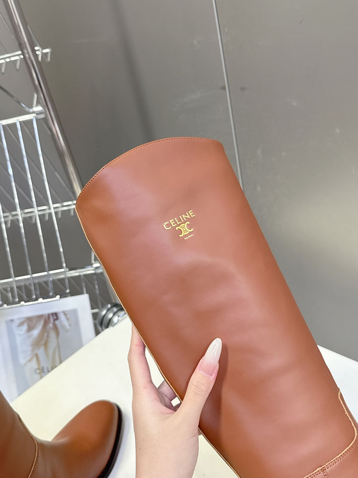 最高級セリーヌスーパーコピー CELINE アナイス ライディングブーツ / カーフスキン 365285231C.18TO セリーヌ ブーツ コーデ - 画像 (7)