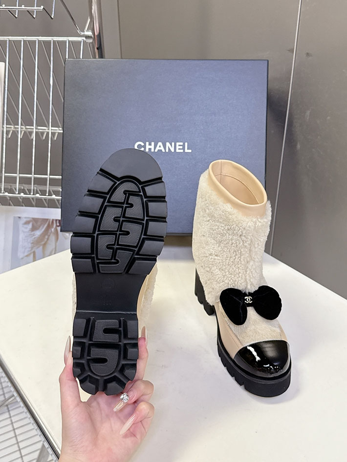 最高級シャネルスーパーコピー CHANEL ショート ブーツ G46636-B21528-U2879 CHANEL ショートブーツ レディース - 画像 (5)