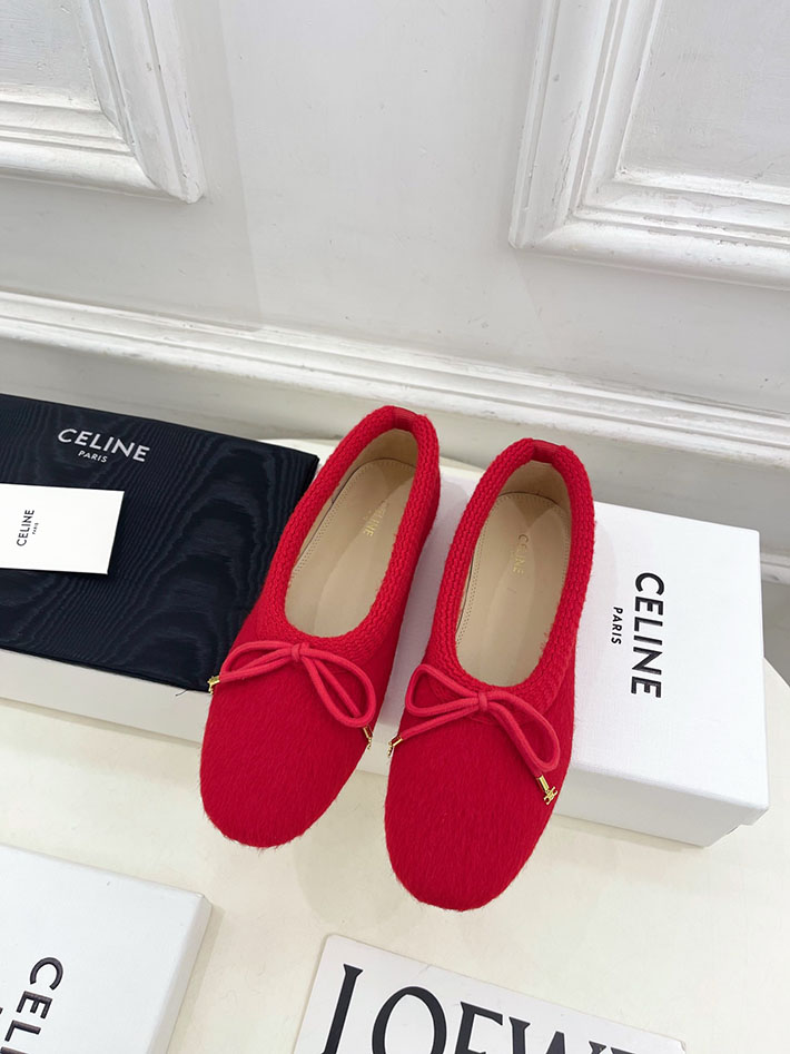 最高級セリーヌスーパーコピー CELINE アビー バレリーナ アルパカウールファブリック 364965232C.27ED セリーヌ バレエシューズ - 画像 (8)