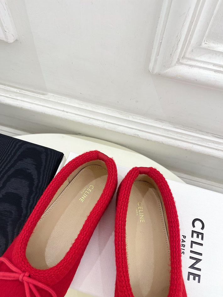 最高級セリーヌスーパーコピー CELINE アビー バレリーナ アルパカウールファブリック 364965232C.27ED セリーヌ バレエシューズ - 画像 (7)