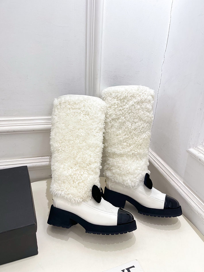最高級シャネルスーパーコピー CHANEL ロング ブーツ ブラック & ホワイト 2627269 シャネル ロングブーツ レディース - 画像 (5)