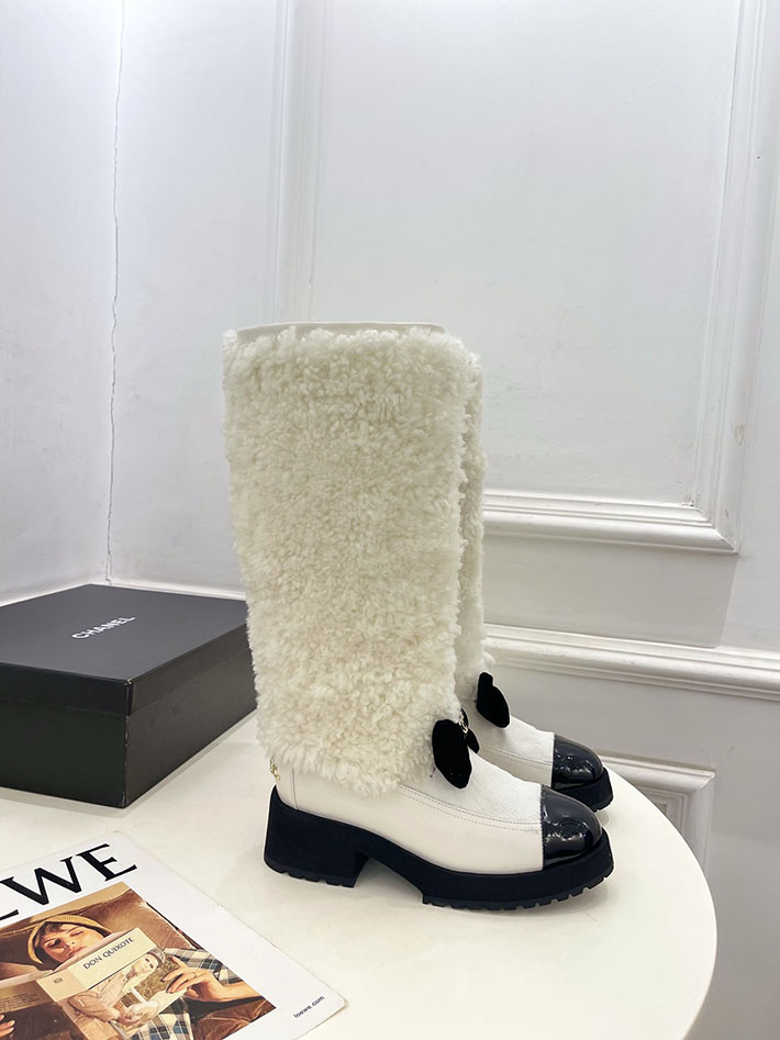 最高級シャネルスーパーコピー CHANEL ロング ブーツ ブラック & ホワイト 2627269 シャネル ロングブーツ レディース - 画像 (3)