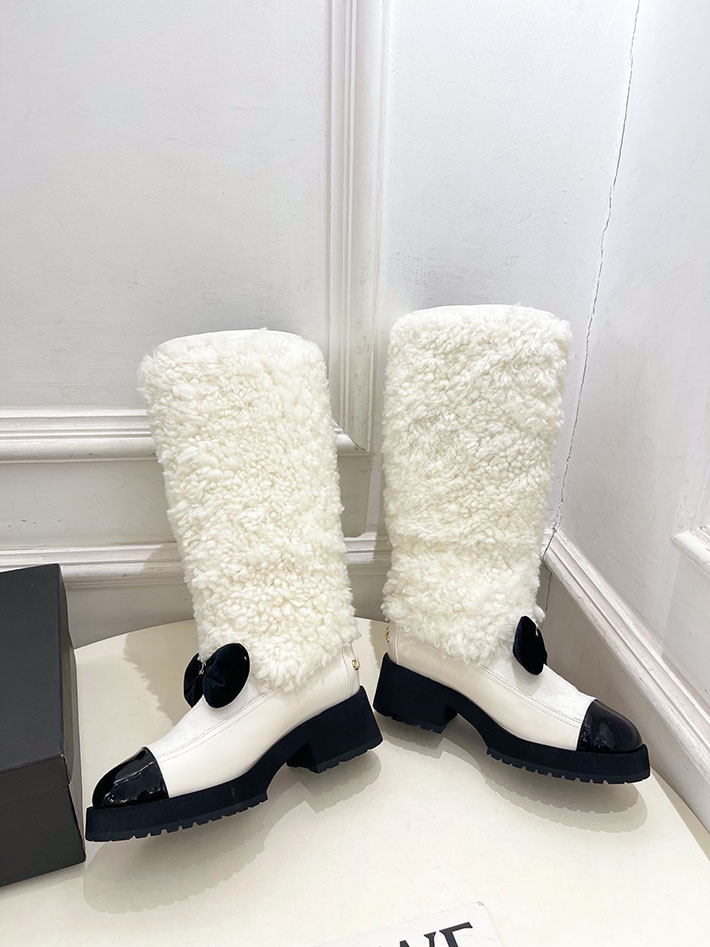 最高級シャネルスーパーコピー CHANEL ロング ブーツ ブラック & ホワイト 2627269 シャネル ロングブーツ レディース - 画像 (2)