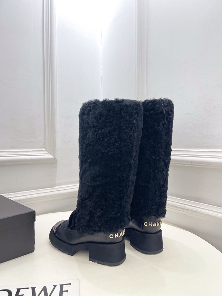 最高級シャネルスーパーコピー CHANEL ロング ブーツ ブラック G46637-B21528-94305 シャネル ロング ブーツ 値段 - 画像 (7)