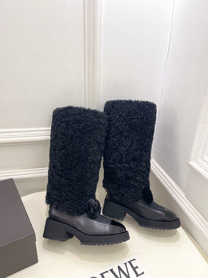 最高級シャネルスーパーコピー CHANEL ロング ブーツ ブラック G46637-B21528-94305 シャネル ロング ブーツ 値段 - 画像 (5)