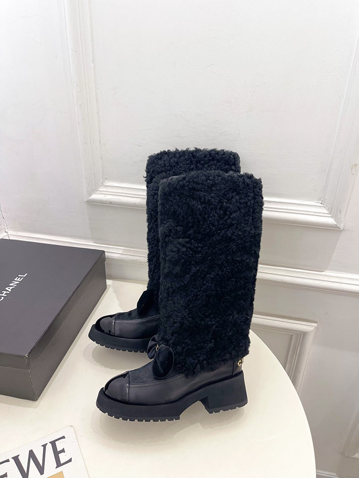 最高級シャネルスーパーコピー CHANEL ロング ブーツ ブラック G46637-B21528-94305 シャネル ロング ブーツ 値段 - 画像 (4)