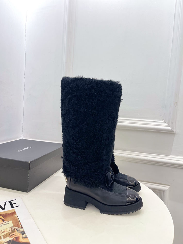 最高級シャネルスーパーコピー CHANEL ロング ブーツ ブラック G46637-B21528-94305 シャネル ロング ブーツ 値段 - 画像 (3)