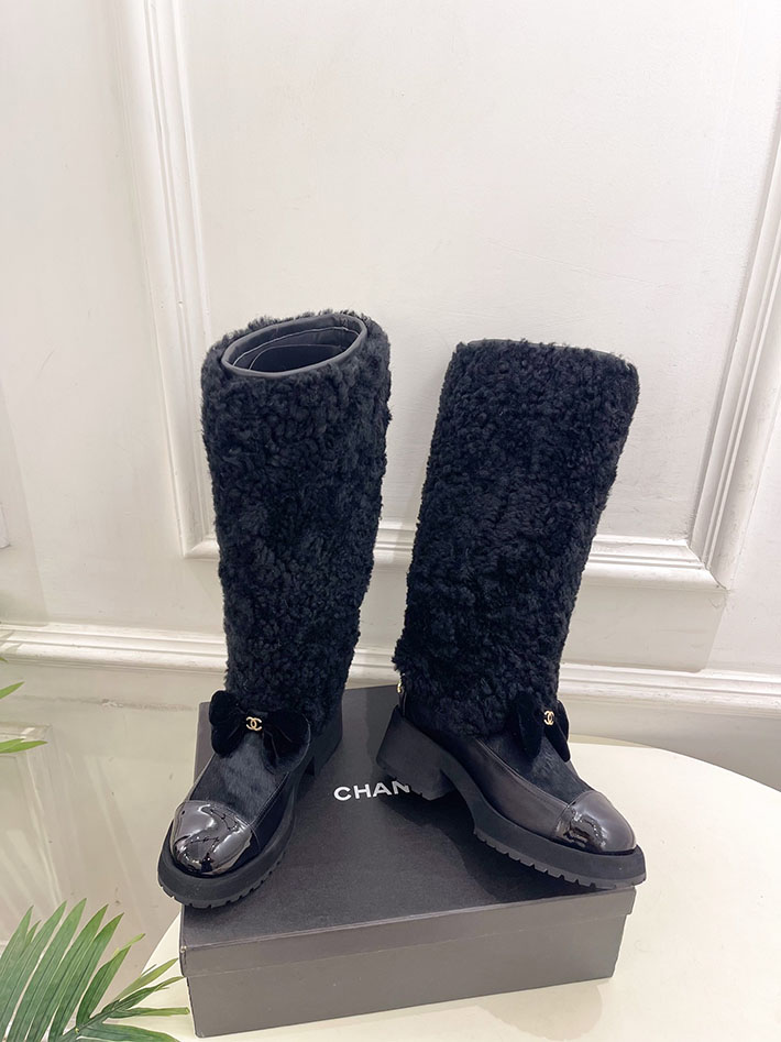 最高級シャネルスーパーコピー CHANEL ロング ブーツ ブラック G46637-B21528-94305 シャネル ロング ブーツ 値段 - 画像 (2)